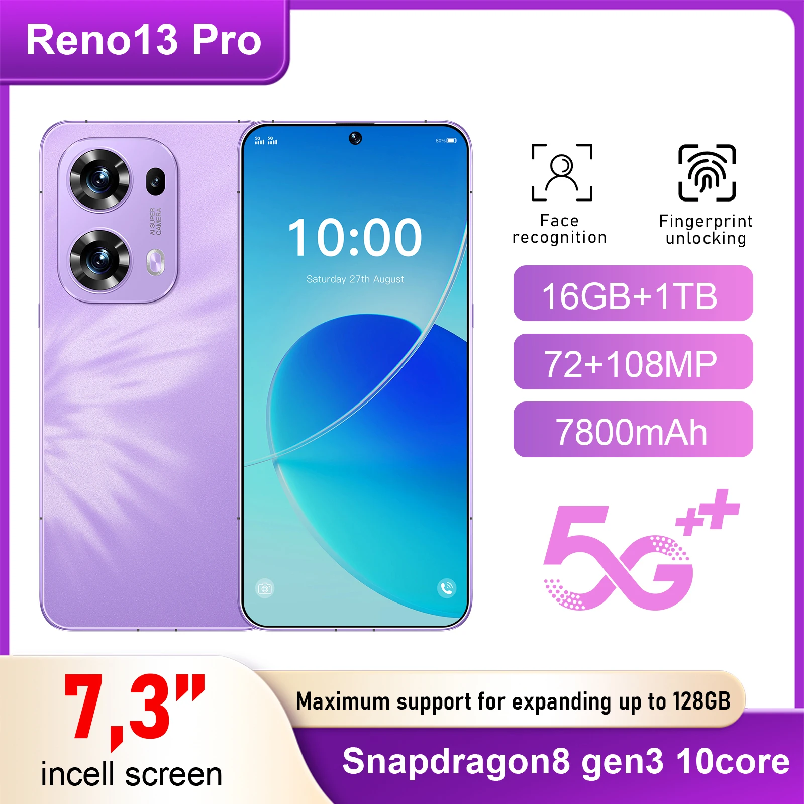 Screen Protector For Reno 13 Pro 16GB+1TB Cell Phone Tempered Glass Film For Android 7.3inch HD
Screen Protector For Reno 13 Pro 16GB+1TB Cell Phone Tempered Glass Film For Android 7.3inch HD