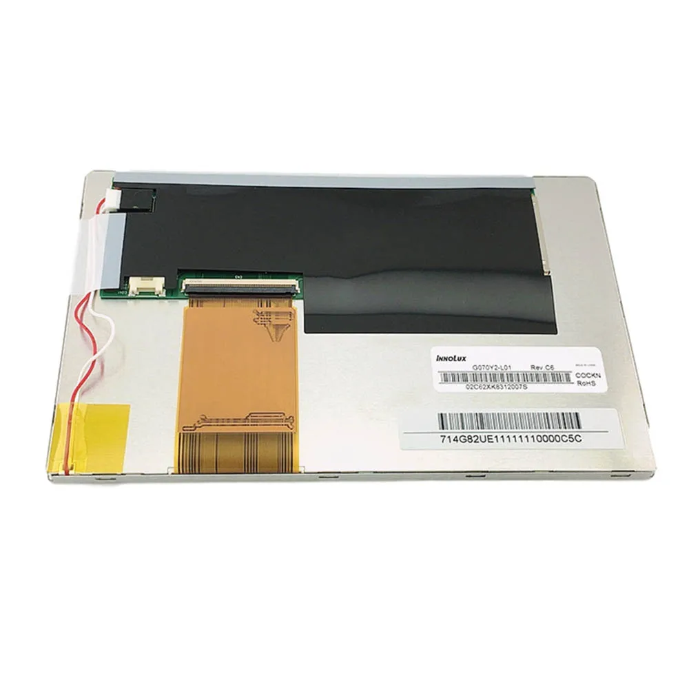 G070Y2-L01 Innolux 7 inch TFT LCD panel model LED wide temperature display screen module
G070Y2-L01 Innolux 7 inch TFT LCD panel model LED wide temperature display screen module