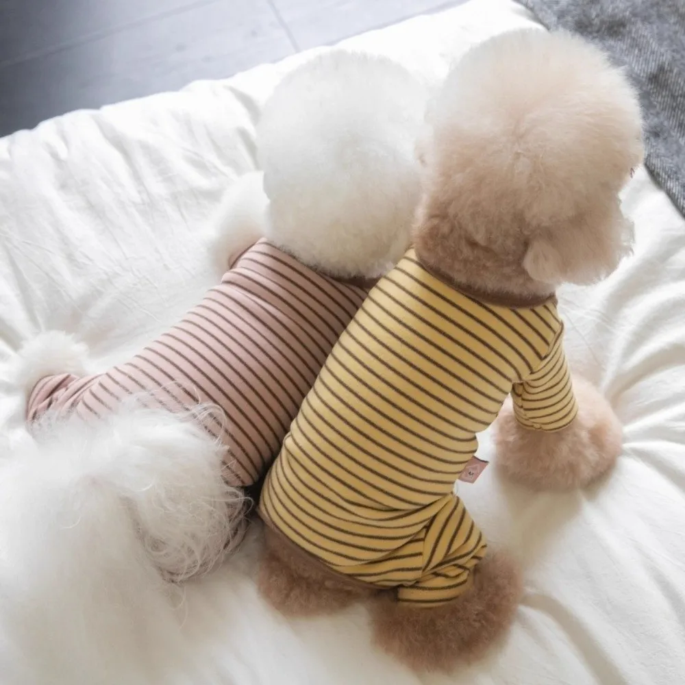 Elastic Four-Legged Dog Pajamas Soft Long Sleeves Dog Jumpsuit Anti-licking Belly Hugging Striped Dog Base Shirt Home Wear
Elastic Four-Legged Dog Pajamas Soft Long Sleeves Dog Jumpsuit Anti-licking Belly Hugging Striped Dog Base Shirt Home Wear