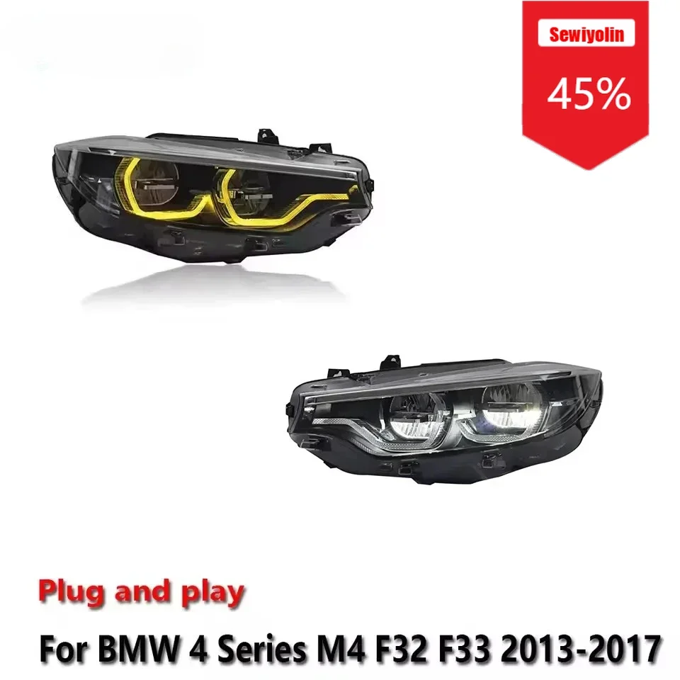 Sewiyolin Car LED Headlight Light Assemblies For BMW 4 Series M4 F32 F33 2013-2017 Auto Fog DRL Brake Turn Signal Lamp Plug and
Sewiyolin Car LED Headlight Light Assemblies For BMW 4 Series M4 F32 F33 2013-2017 Auto Fog DRL Brake Turn Signal Lamp Plug and