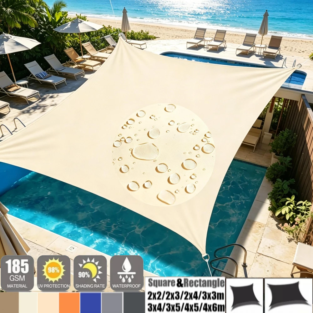 Waterproof Large Sun Sunshade Sail UV Resistant Shelter Outdoor Shade Cover Balcony Backyard Camping Tent Canopy Outdoor Awning
Waterproof Large Sun Sunshade Sail UV Resistant Shelter Outdoor Shade Cover Balcony Backyard Camping Tent Canopy Outdoor Awning