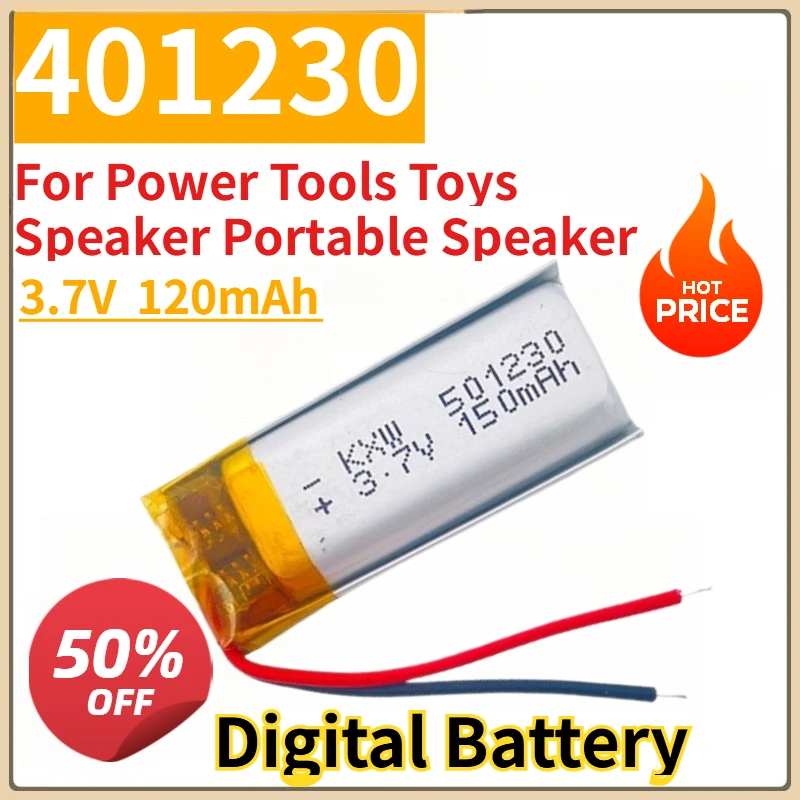 New 401230 501230 601230 701230 801230 Replacement Battery 3.7V for Power Tools Toys Speaker Portable Speaker Li-Polymer
New 401230 501230 601230 701230 801230 Replacement Battery 3.7V for Power Tools Toys Speaker Portable Speaker Li-Polymer