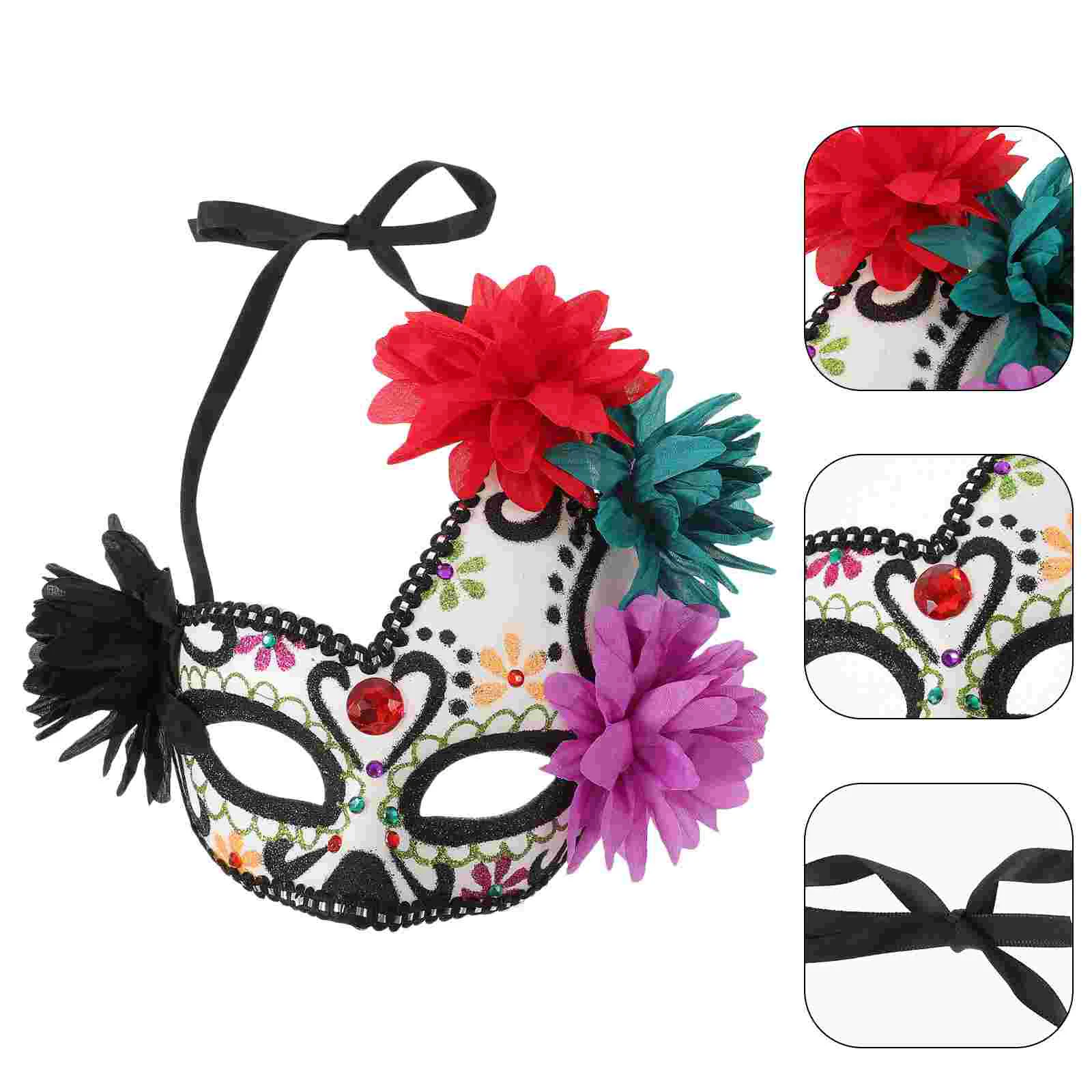 Flower Decoration Day Dead Mask Masquerade Fancy Mask Prop Mexican Halloween Mask Cosplay Mask
Flower Decoration Day Dead Mask Masquerade Fancy Mask Prop Mexican Halloween Mask Cosplay Mask