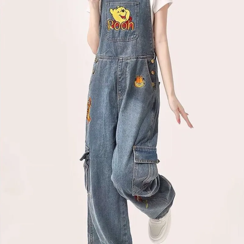 Disney Cartoon Embroidered Winnie Denim Overalls Women's Spring Autumn Dopamine American Style Retro Niche Design Straight Pants
Disney Cartoon Embroidered Winnie Denim Overalls Women's Spring Autumn Dopamine American Style Retro Niche Design Straight Pants