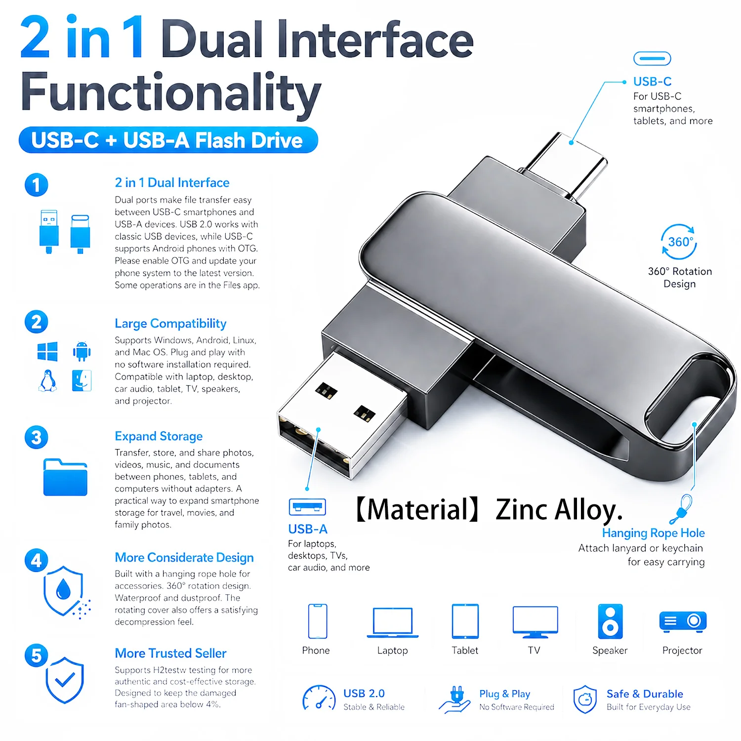 High Speed USB Type C USB Flash Drive 128GB Metal OTG Pendrive 64GB 2 in 1 USB Stick 32GB 16GB Business Storage USB flash drive
High Speed USB Type C USB Flash Drive 128GB Metal OTG Pendrive 64GB 2 in 1 USB Stick 32GB 16GB Business Storage USB flash drive