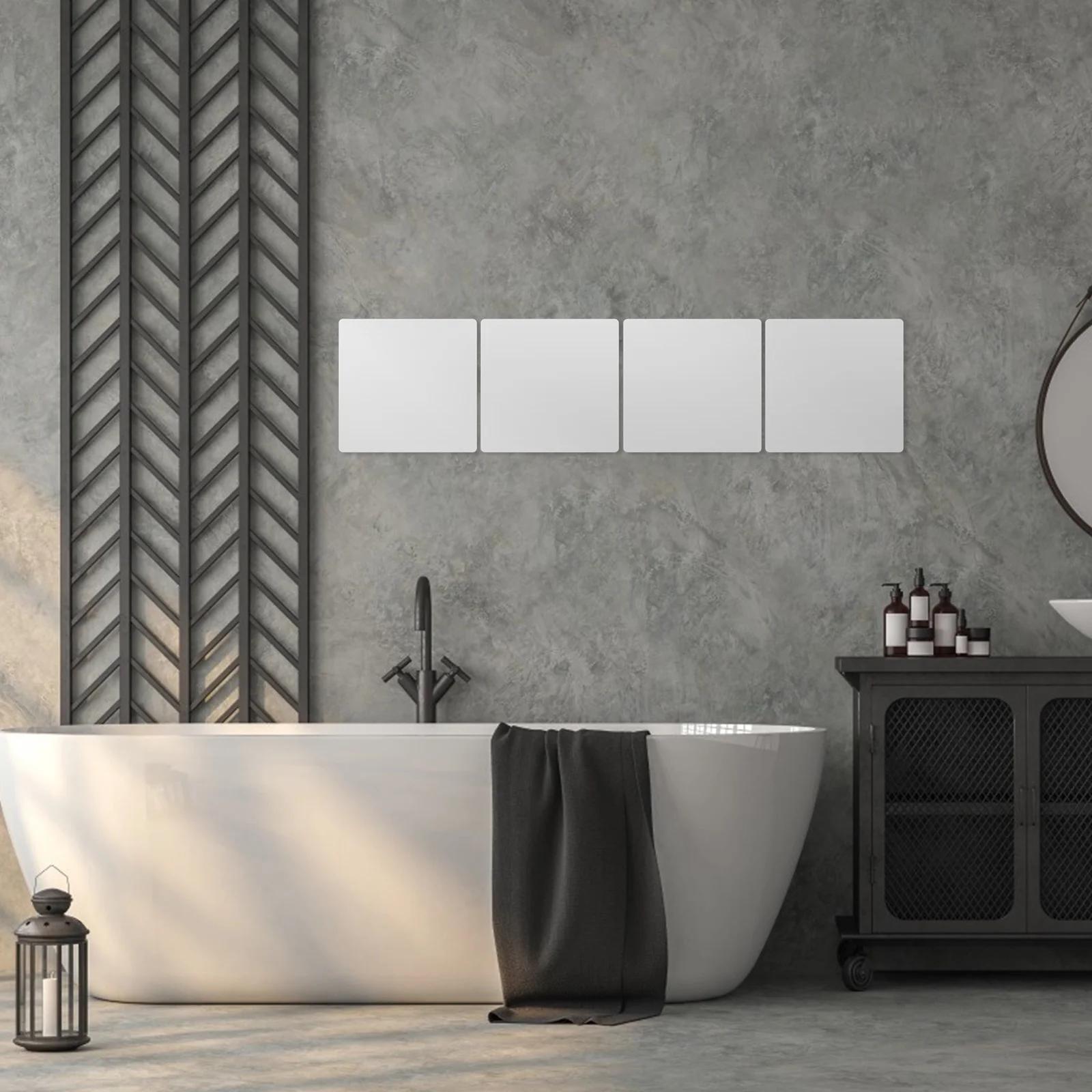 4pcs Shatterproof Mirror Adhesive Wall Mirror Tiles 30x30cm Shatterproof Square Mirrors for Bedroom Bathroom Home Gym
4pcs Shatterproof Mirror Adhesive Wall Mirror Tiles 30x30cm Shatterproof Square Mirrors for Bedroom Bathroom Home Gym