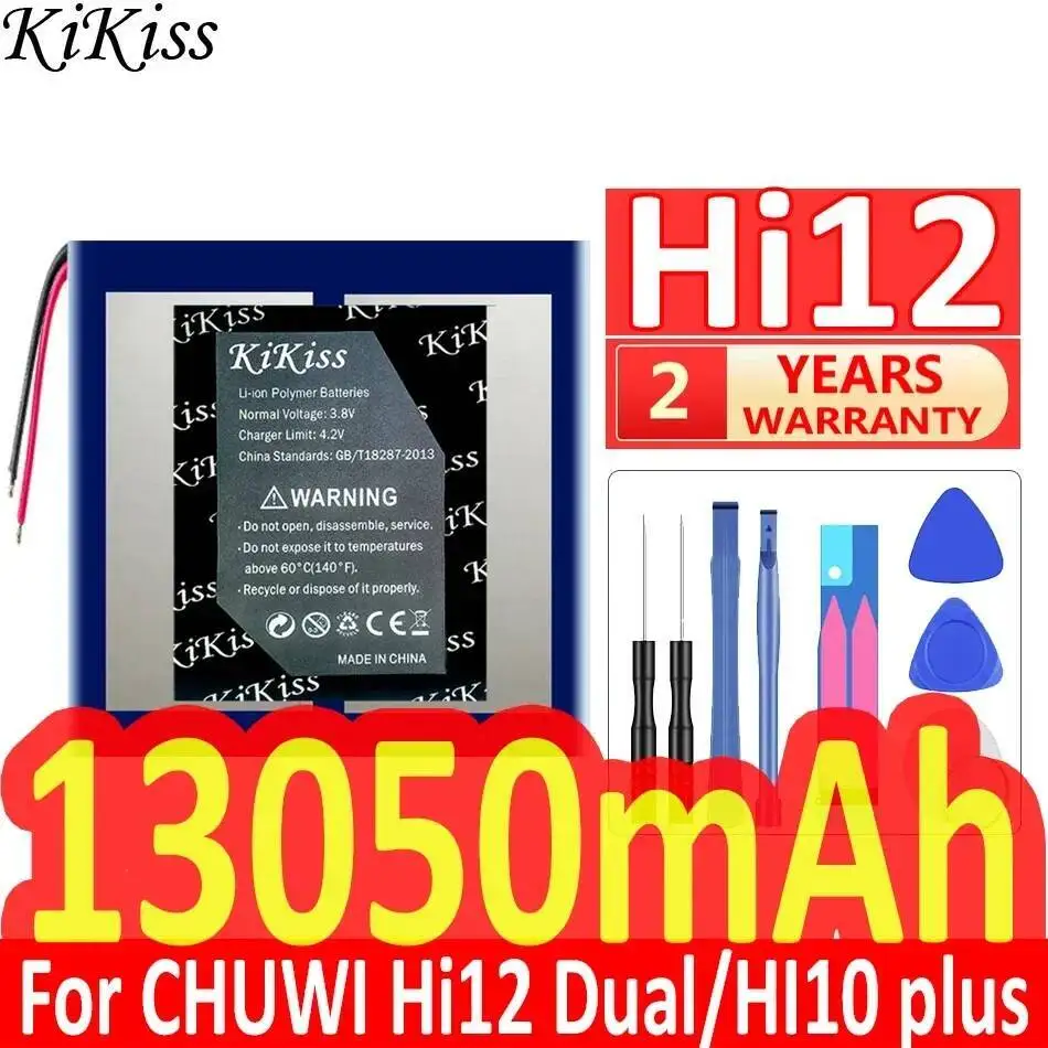 Аккумулятор для планшета Hi12 без разъема 13050 мАч для Chuwi HI 12 Dual System 64G 10 Plus CW1527 10,8 дюйма 
Аккумулятор для планшета Hi12 без разъема 13050 мАч для Chuwi HI 12 Dual System 64G 10 Plus CW1527 10,8 дюйма