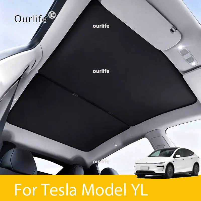 2PCS For Tesla Model YL Model Y L 2026 2027 Ice Cloth Buckle Shades for Glass Roof Front & Rear Sunroof Skylight Sunshade
2PCS For Tesla Model YL Model Y L 2026 2027 Ice Cloth Buckle Shades for Glass Roof Front & Rear Sunroof Skylight Sunshade
