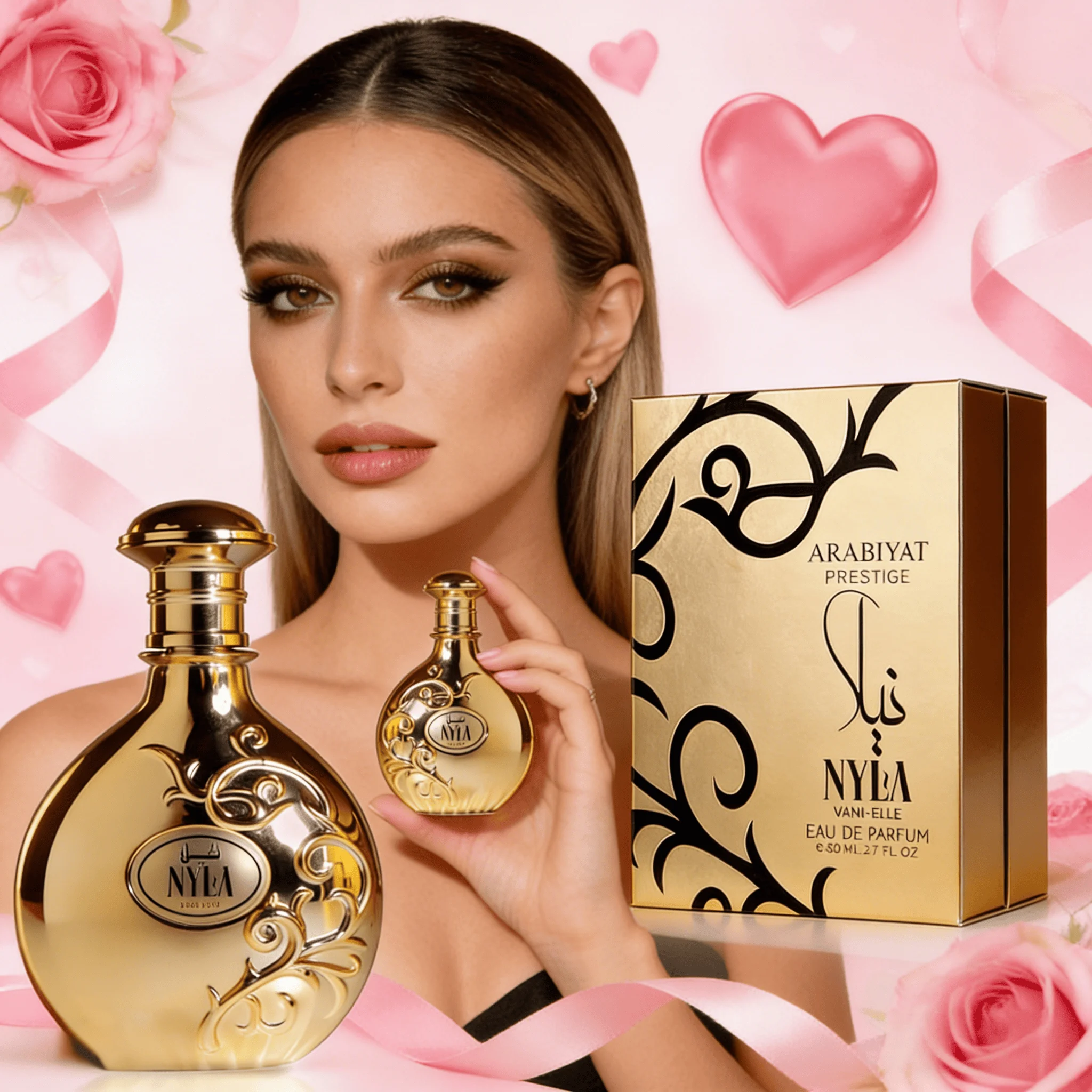 Arabiyat Prestige Nyla Vani-Elle Eau De Parfum 2.7Fl.Oz - Unique Blend of Notes, Luxurious Aromatics, Highly Scented Arabian Perfume
Arabiyat Prestige Nyla Vani-Elle Eau De Parfum 2.7Fl.Oz - Unique Blend of Notes, Luxurious Aromatics, Highly Scented Arabian Perfume