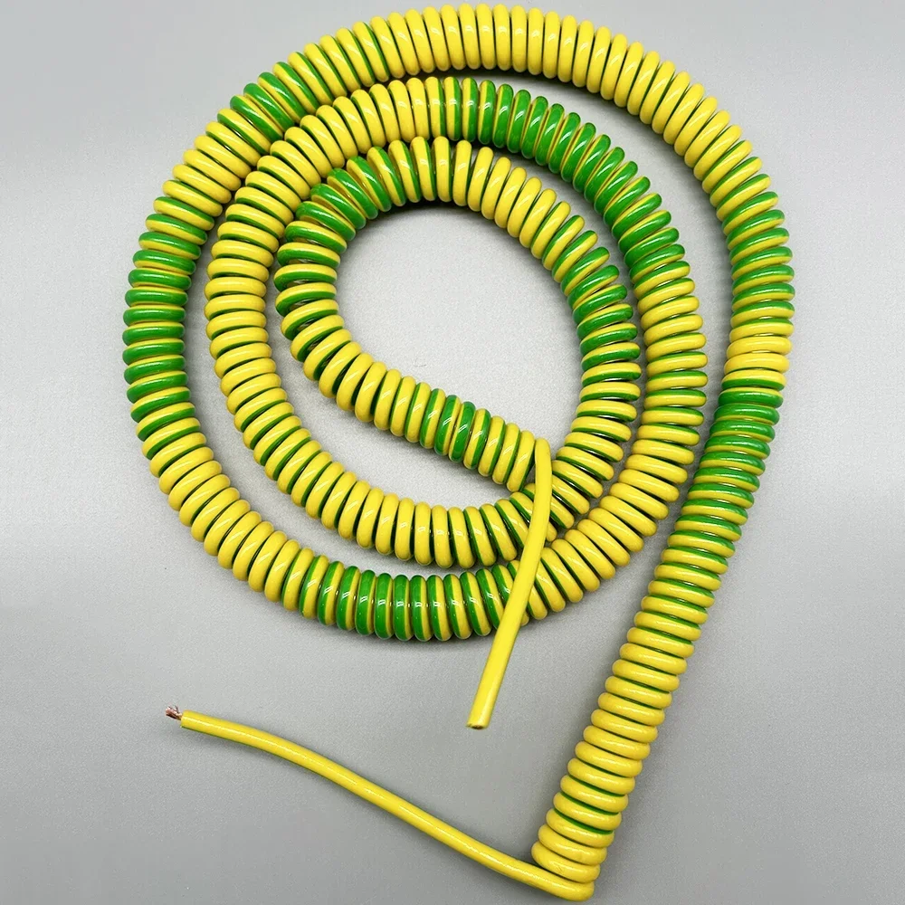 Single Core Power Cord Spiral Yellow-green Spring Wire Ground Wire 0.5 0.75 Square Two-color Spiral Cable
Single Core Power Cord Spiral Yellow-green Spring Wire Ground Wire 0.5 0.75 Square Two-color Spiral Cable