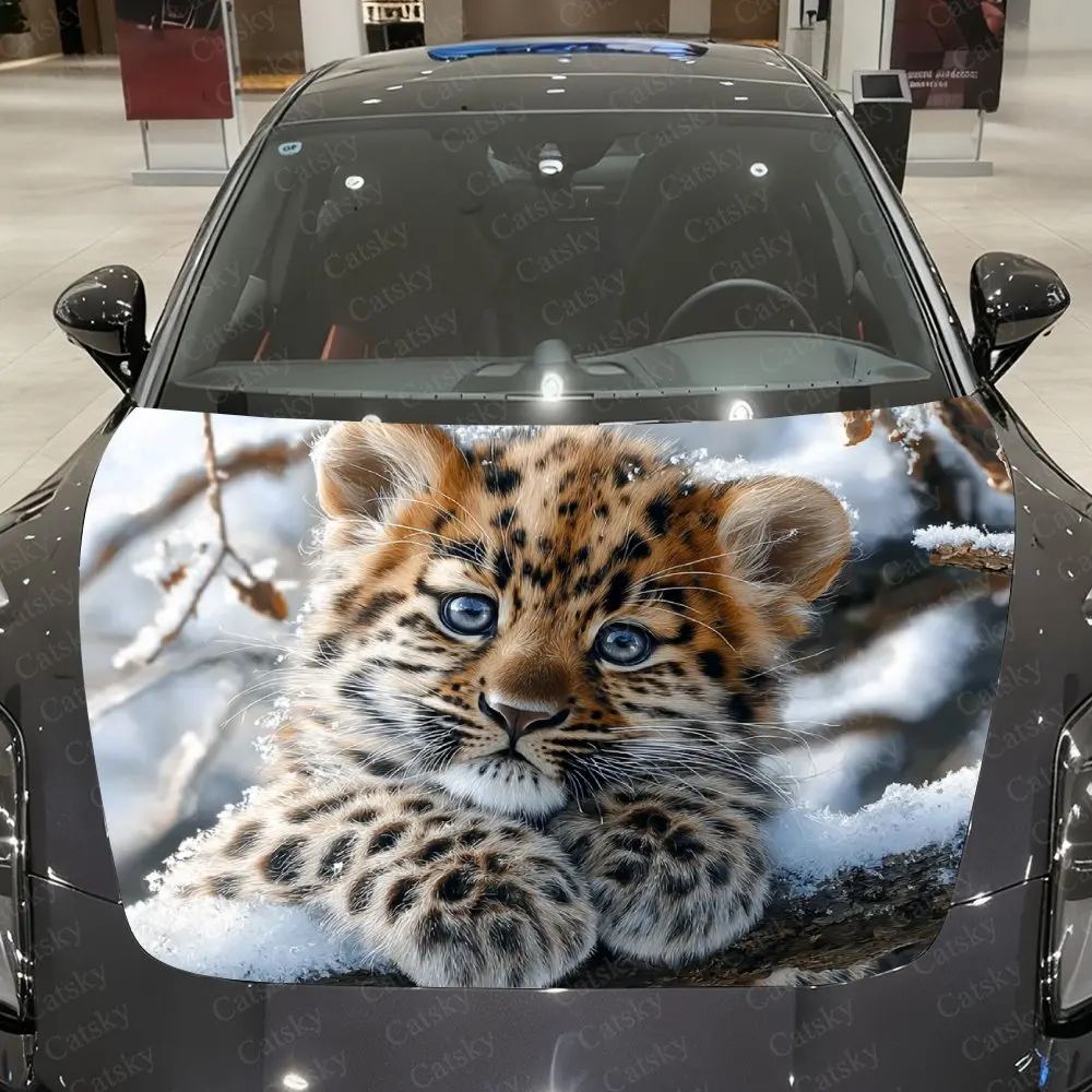 Snow Leopard Cubs Car Film Sticker, PVC Waterproof Car Cover Self-adhesive Scratch Resistant Sticker, Suitable For Engine Hood D
Snow Leopard Cubs Car Film Sticker, PVC Waterproof Car Cover Self-adhesive Scratch Resistant Sticker, Suitable For Engine Hood D
