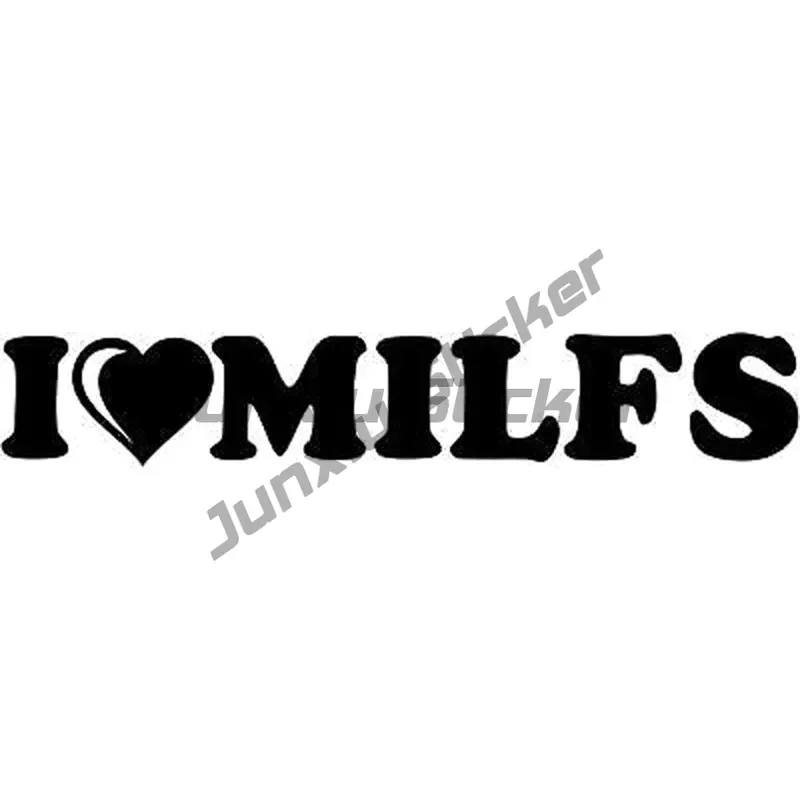 Car Sticker Creativity I LOVE MILFS Vinyl Sticker Car Bumper Rear Window Body Decoration Decals Waterproof Sunscreen
Car Sticker Creativity I LOVE MILFS Vinyl Sticker Car Bumper Rear Window Body Decoration Decals Waterproof Sunscreen