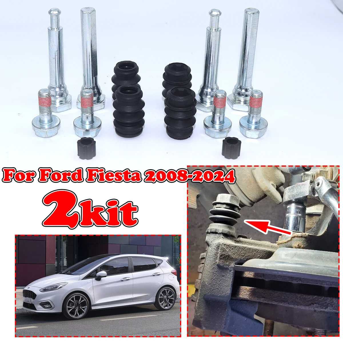 14pcs Rear Car Brake Caliper Slider Guide Pins Bolt for Mazda CX-3 DK CX-5 KE KF 2015-2024 Disc Housing Bellows Sleeve Boot Seal
14pcs Rear Car Brake Caliper Slider Guide Pins Bolt for Mazda CX-3 DK CX-5 KE KF 2015-2024 Disc Housing Bellows Sleeve Boot Seal