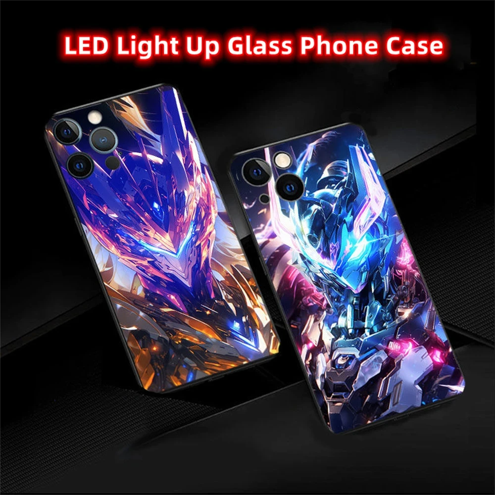 2024 Luxury Super Fighter Smart Voice Controlled LED Light Phone Case For iPhone 15 14 13 12 11 Pro Max X XR XS Plus SE2020
2024 Luxury Super Fighter Smart Voice Controlled LED Light Phone Case For iPhone 15 14 13 12 11 Pro Max X XR XS Plus SE2020