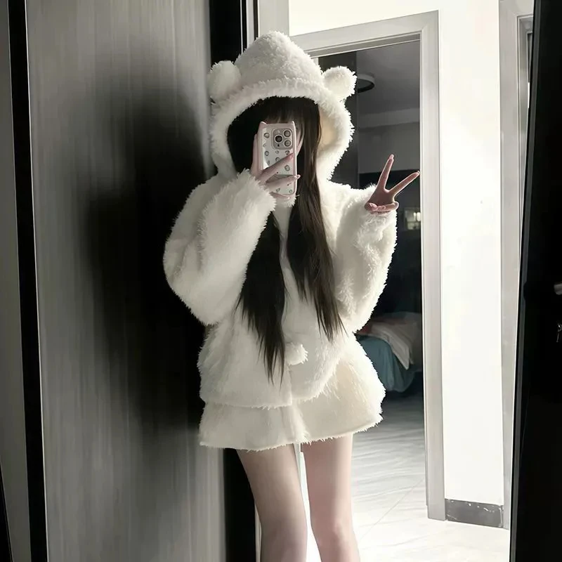 Women's Clothing Two Piece Sets Womens Outfits Roupas Femme Hooded Zipper Jackets Ruffles Mini Skirt Outfits Fashion Y2k Suit
Women's Clothing Two Piece Sets Womens Outfits Roupas Femme Hooded Zipper Jackets Ruffles Mini Skirt Outfits Fashion Y2k Suit