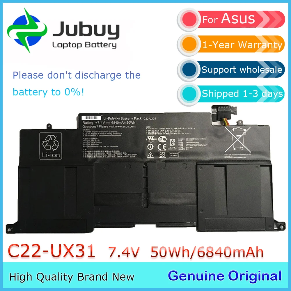C22-UX31 7,4 В 50 Втч оригинальный аккумулятор для ноутбука Asus ZenBook UX31 UX31A UX31E C21-UX31 C23-UX31
C22-UX31 7,4 В 50 Втч оригинальный аккумулятор для ноутбука Asus ZenBook UX31 UX31A UX31E C21-UX31 C23-UX31