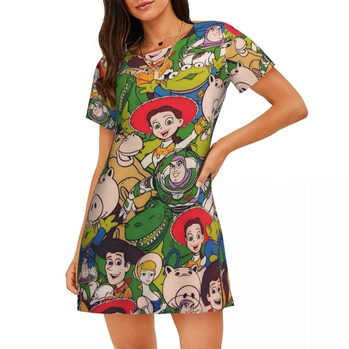 Custom Toy Stroy Women Nightgown Sleepwear Short Sleeves Animated Adventure Comedy Film Vacations Sleepshirts Women's Pajamas
Custom Toy Stroy Women Nightgown Sleepwear Short Sleeves Animated Adventure Comedy Film Vacations Sleepshirts Women's Pajamas
