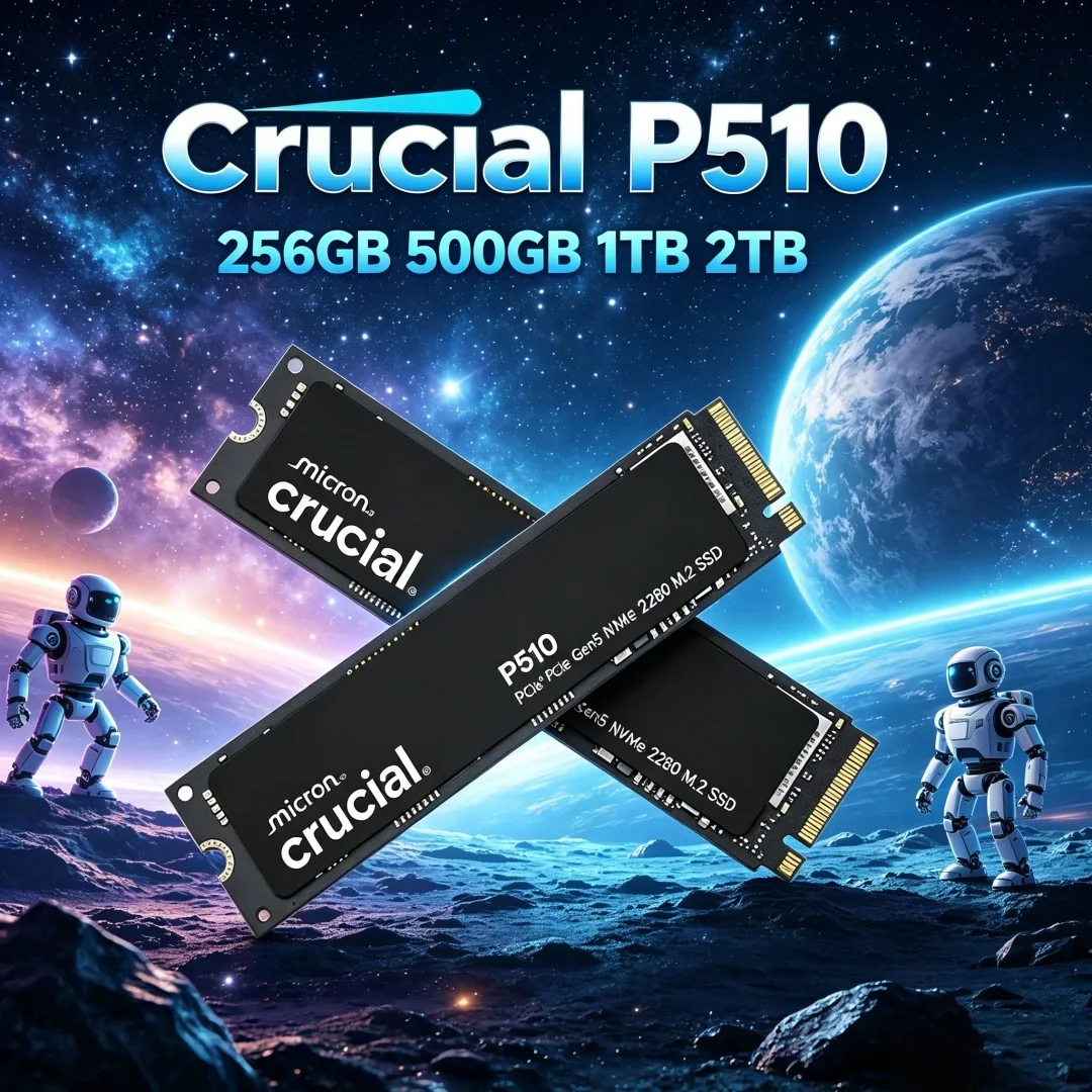 In Stock Micron Crucial P510 1TB PCIe5.0 SSD M.2 2280 TLC NAND 9500MB/s Write Upgrade From P3 Plus
In Stock Micron Crucial P510 1TB PCIe5.0 SSD M.2 2280 TLC NAND 9500MB/s Write Upgrade From P3 Plus