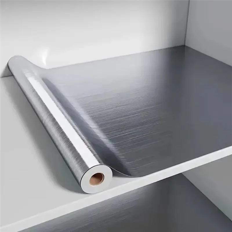 RMWIN-Kitchen Living Room 40Cm Metal Brushed Silver Waterproof Wall Sticker Refrigerator Countertop Adhesive Wallpaper
RMWIN-Kitchen Living Room 40Cm Metal Brushed Silver Waterproof Wall Sticker Refrigerator Countertop Adhesive Wallpaper