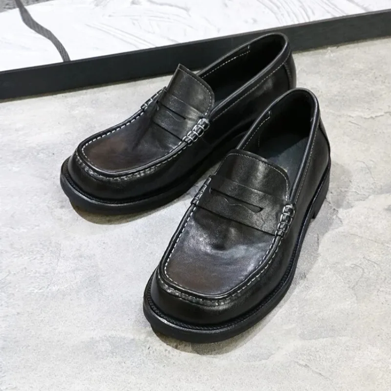 Designer Luxury Black Genuine Leather Loafers Men's Leather Shoes Business Office Casual Formal Work Oxford Shoes Male
Designer Luxury Black Genuine Leather Loafers Men's Leather Shoes Business Office Casual Formal Work Oxford Shoes Male
