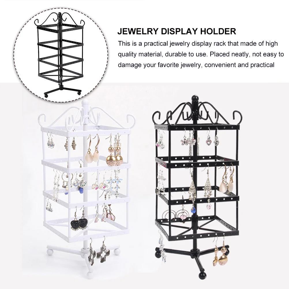 1 pc Square Jewelry Display Rack Iron Rotating Earring Holder Jewelry Storage Rack Stand Organizer Home Decor Display Holders
1 pc Square Jewelry Display Rack Iron Rotating Earring Holder Jewelry Storage Rack Stand Organizer Home Decor Display Holders