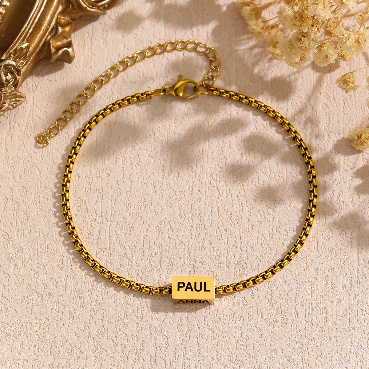 Letter Text Custom Name Bracelet For Baby Women Men Personalized Child Kid Gold Color Anklet Family Gift Stainless Steel Jewelry
Letter Text Custom Name Bracelet For Baby Women Men Personalized Child Kid Gold Color Anklet Family Gift Stainless Steel Jewelry