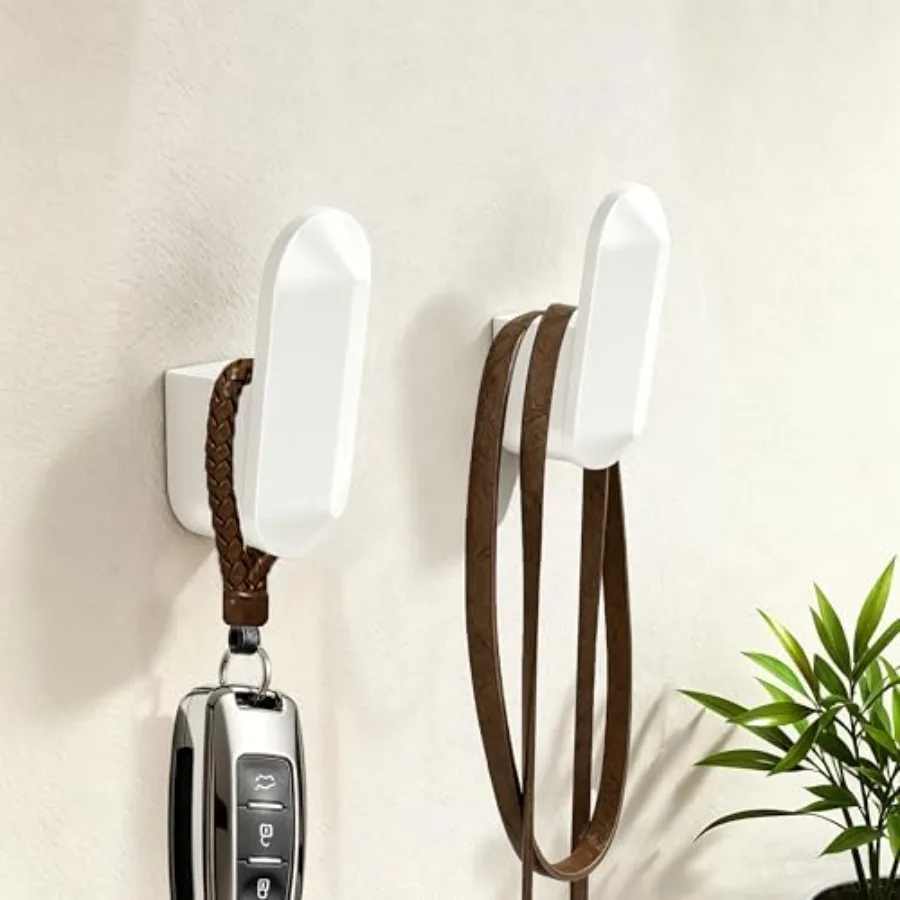 Wall-Mounted Metal Coat Hooks, 2-Pack White Heavy Duty Aluminum Hanger Robe Hooks with Screws, Modern Entryway and Closet Organ
Wall-Mounted Metal Coat Hooks, 2-Pack White Heavy Duty Aluminum Hanger Robe Hooks with Screws, Modern Entryway and Closet Organ