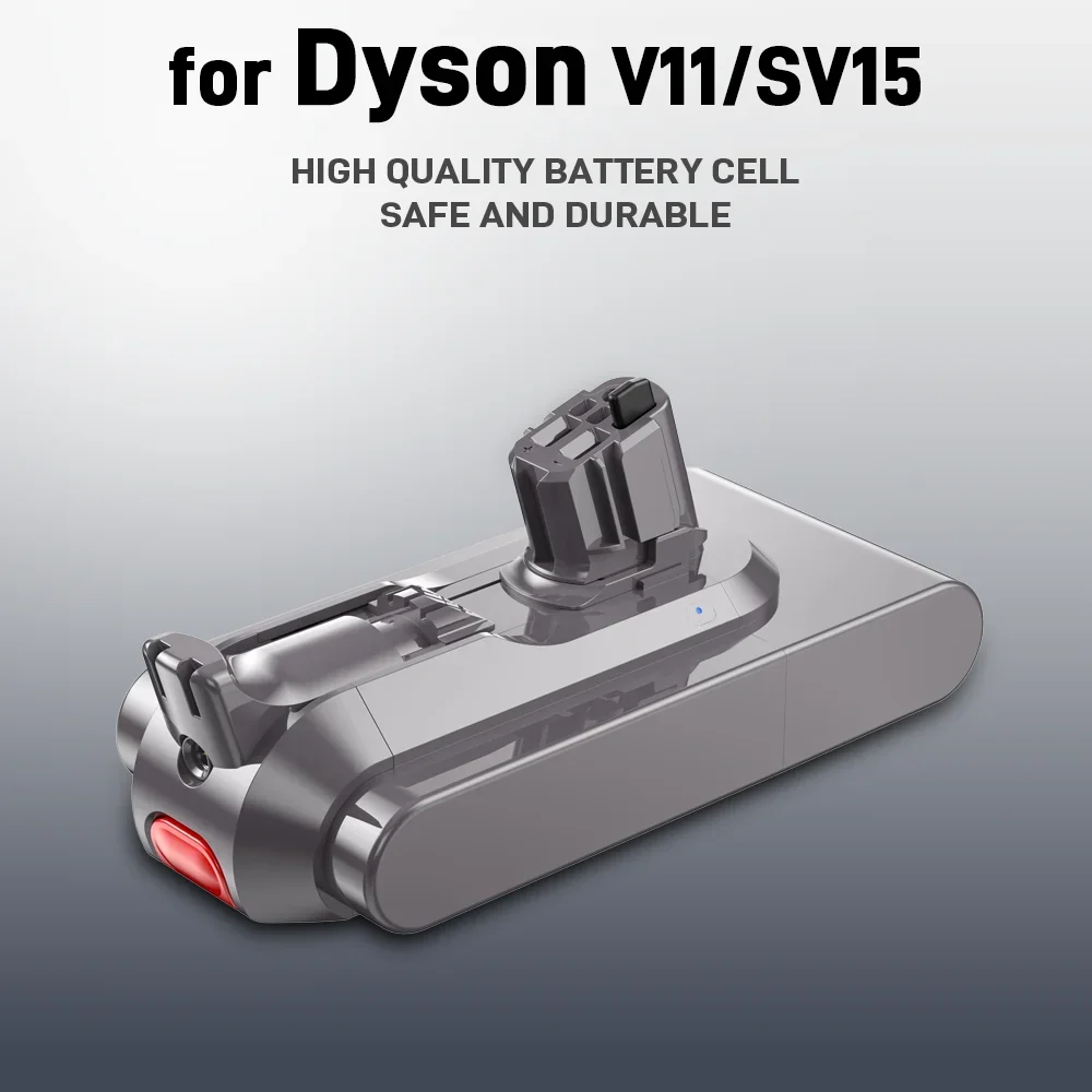 Сменный аккумулятор для Dyson 25,2 В 6 Ач V11/SV14/SV17/SV15, совместимый беспроводной пушистый ручной пылесос с моторной головкой
Сменный аккумулятор для Dyson 25,2 В 6 Ач V11/SV14/SV17/SV15, совместимый беспроводной пушистый ручной пылесос с моторной головкой