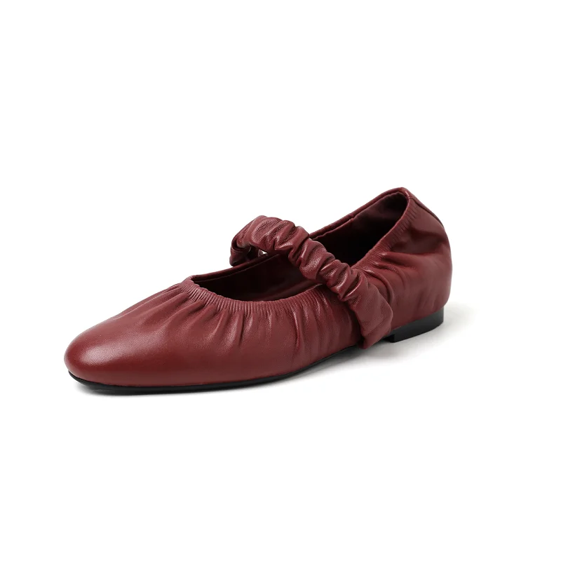 Woman Soft Flats Sheepskin Loafers Basic Style Round Toe Flat Shoes Slip On Spring Autumn Pleated French Style Flats
Woman Soft Flats Sheepskin Loafers Basic Style Round Toe Flat Shoes Slip On Spring Autumn Pleated French Style Flats