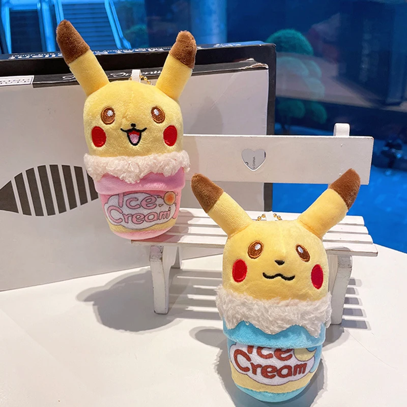 13 см Pokemon плюшевая кукла-мороженое, брелок, плюшевая игрушка, школьная сумка, детская кукла, подарочные украшения, Decortoy Juguetes Para Niños Inquietos 
13 см Pokemon плюшевая кукла-мороженое, брелок, плюшевая игрушка, школьная сумка, детская кукла, подарочные украшения, Decortoy Juguetes Para Niños Inquietos