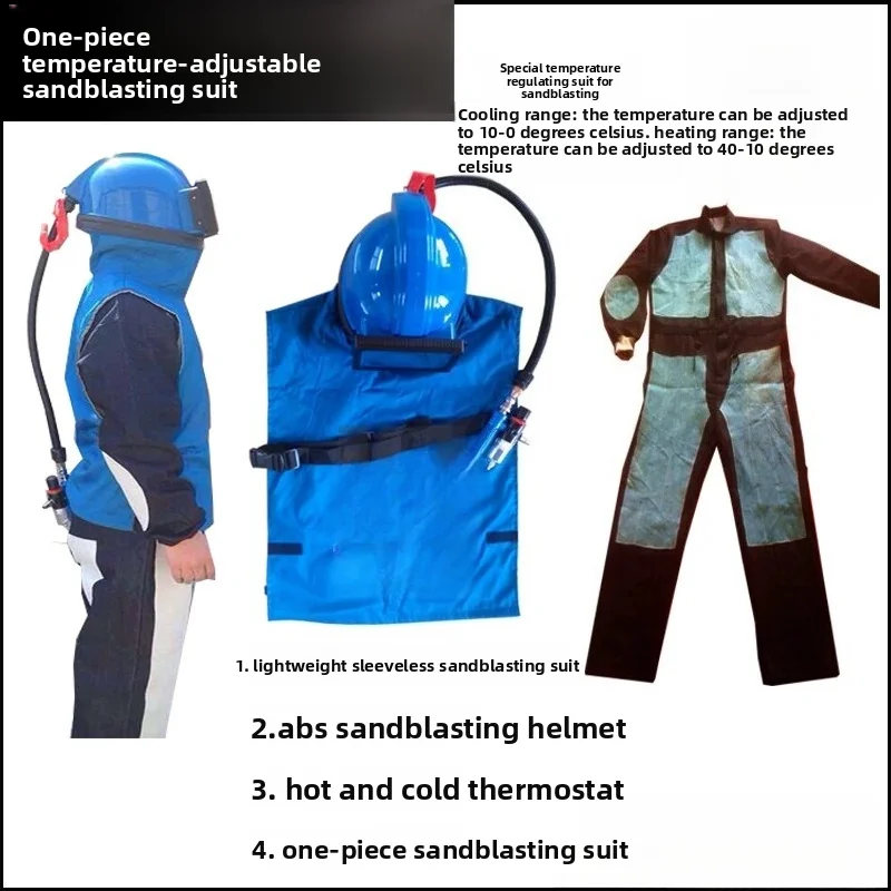 Full-Body Sandblasting Suit Kit Adjustable Temperature Sandblasting Helmet with Activated Carbon Filter Purifier
Full-Body Sandblasting Suit Kit Adjustable Temperature Sandblasting Helmet with Activated Carbon Filter Purifier