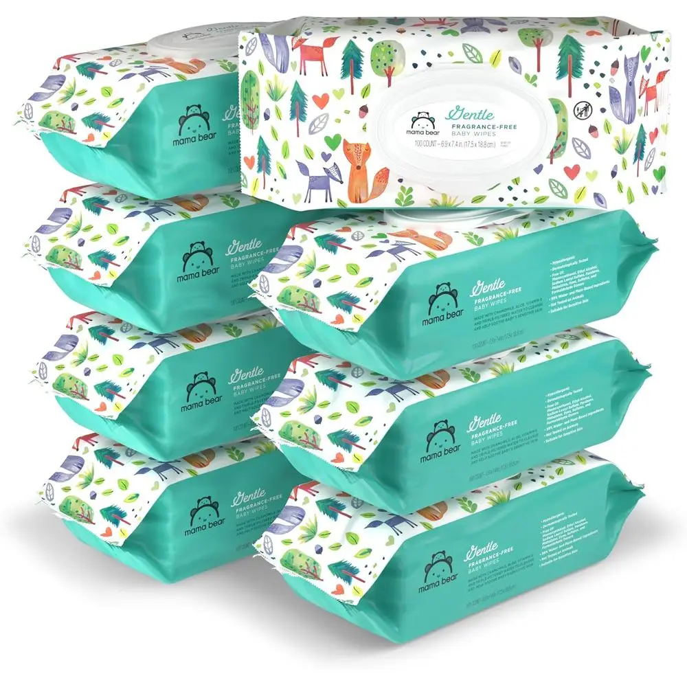 Hypoallergenic Baby Wipes, Fragrance-Free, Sensitive Skin, 800 Count (8 Packs of 100)
Hypoallergenic Baby Wipes, Fragrance-Free, Sensitive Skin, 800 Count (8 Packs of 100)