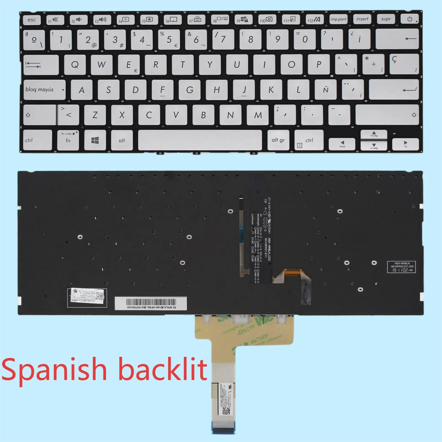 X432 Испанская клавиатура с подсветкой для ASUS VivoBook X432 X432FL S14 S432 S432FA Silver
X432 Испанская клавиатура с подсветкой для ASUS VivoBook X432 X432FL S14 S432 S432FA Silver