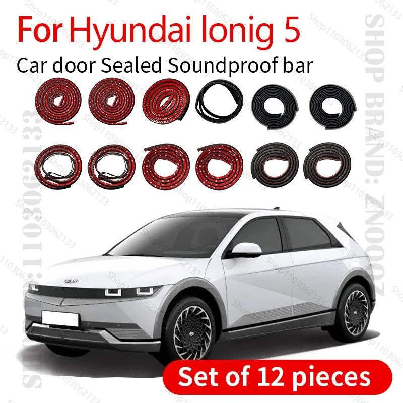 For Hyundai lonig 5 Car Door Seal Strip Rubber Double Layer Sealing Protector Soundproof Strip Dustproof Seal Strip 12PCS Set 
For Hyundai lonig 5 Car Door Seal Strip Rubber Double Layer Sealing Protector Soundproof Strip Dustproof Seal Strip 12PCS Set