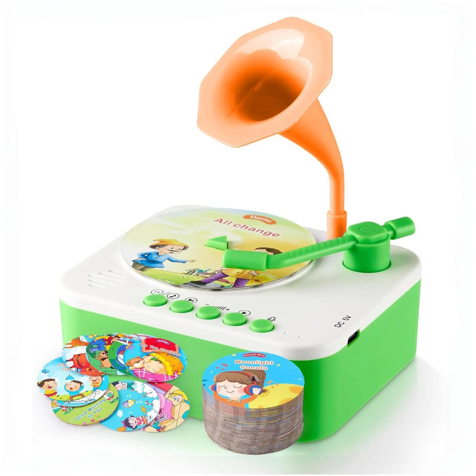 96 Cards Vintage Phonograph Children's Story Machine Sleep Music Box DIY Recorder Is A Great Gift for Children's Birthday
96 Cards Vintage Phonograph Children's Story Machine Sleep Music Box DIY Recorder Is A Great Gift for Children's Birthday