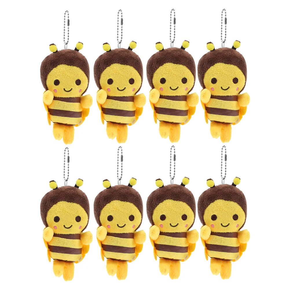 8 Pcs Little Bee Pendant Party Decorations Stuffed Plush Key Chain Animal Keychain Yellow
8 Pcs Little Bee Pendant Party Decorations Stuffed Plush Key Chain Animal Keychain Yellow