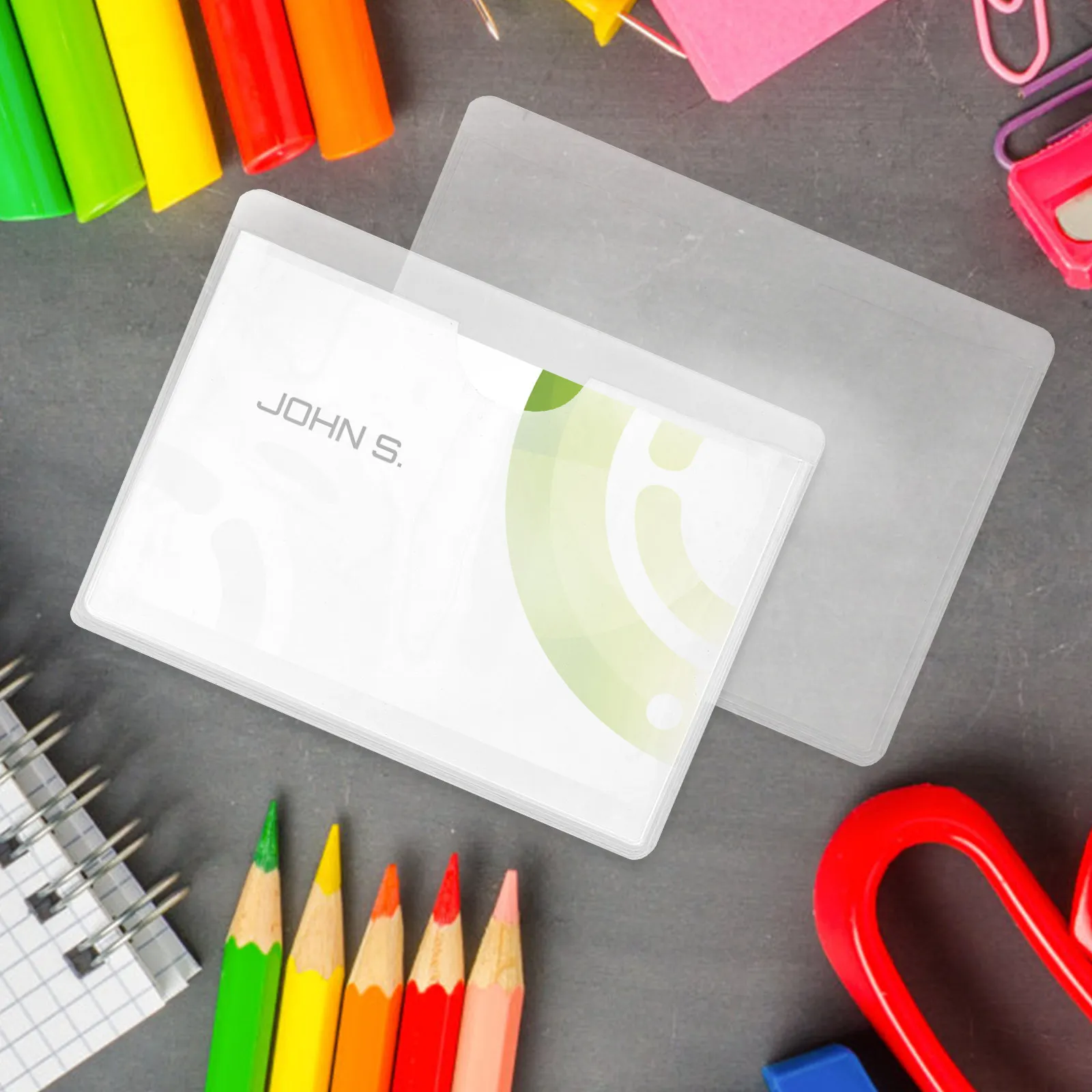 100Pcs Self Adhesive Card Pocket PVC Business Card Holder Clear Plastic Sleeve for Organizer Office Planner Clear Pocket Sleeves
100Pcs Self Adhesive Card Pocket PVC Business Card Holder Clear Plastic Sleeve for Organizer Office Planner Clear Pocket Sleeves