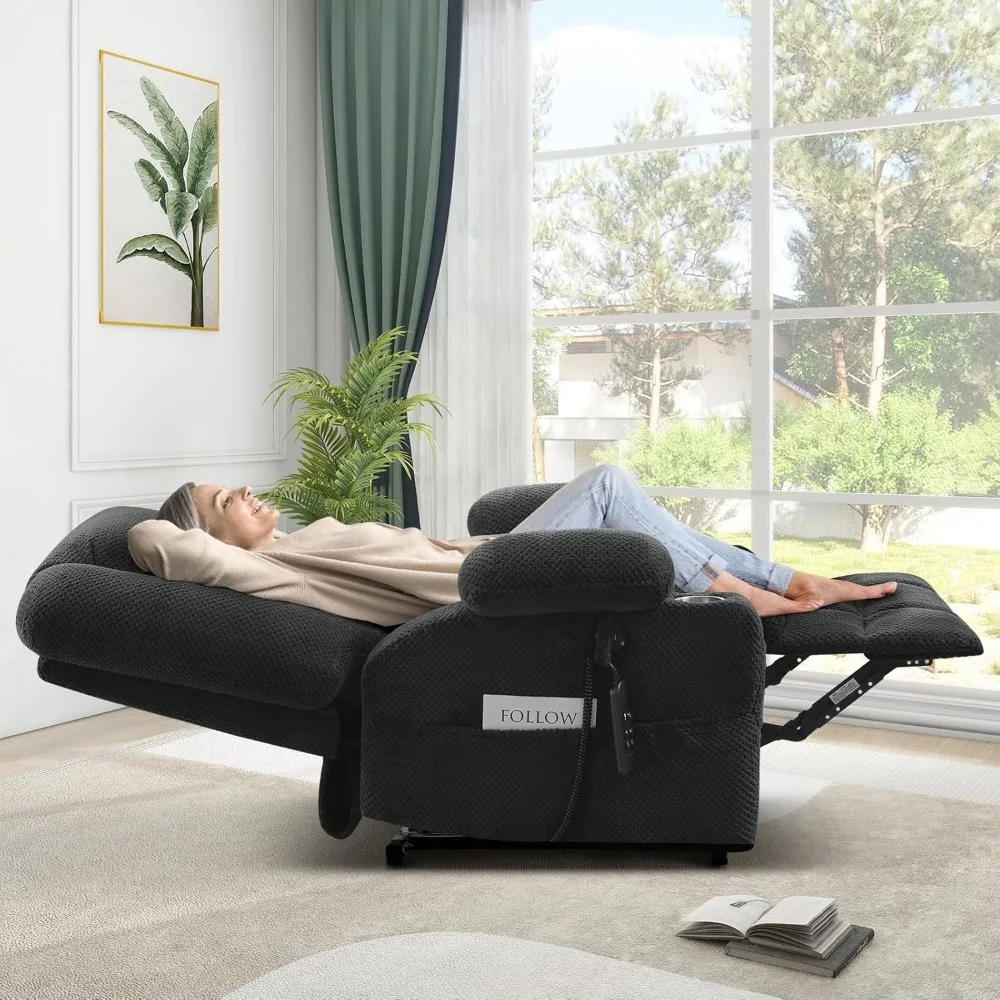 Electric Power Large Lift Recliner Chair Sofa with Massage and Heat for Elderly, Oversized Lay Flat Dual Motor Infinite Position
Electric Power Large Lift Recliner Chair Sofa with Massage and Heat for Elderly, Oversized Lay Flat Dual Motor Infinite Position