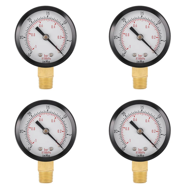 ABPQ-4X Pressure Gauge - 0 - -30Inhg 0 - -1 Bar Mini Dial Air Pressure Gauge Barometer Meters Vacuum Gauge Dual Scale Dial
ABPQ-4X Pressure Gauge - 0 - -30Inhg 0 - -1 Bar Mini Dial Air Pressure Gauge Barometer Meters Vacuum Gauge Dual Scale Dial