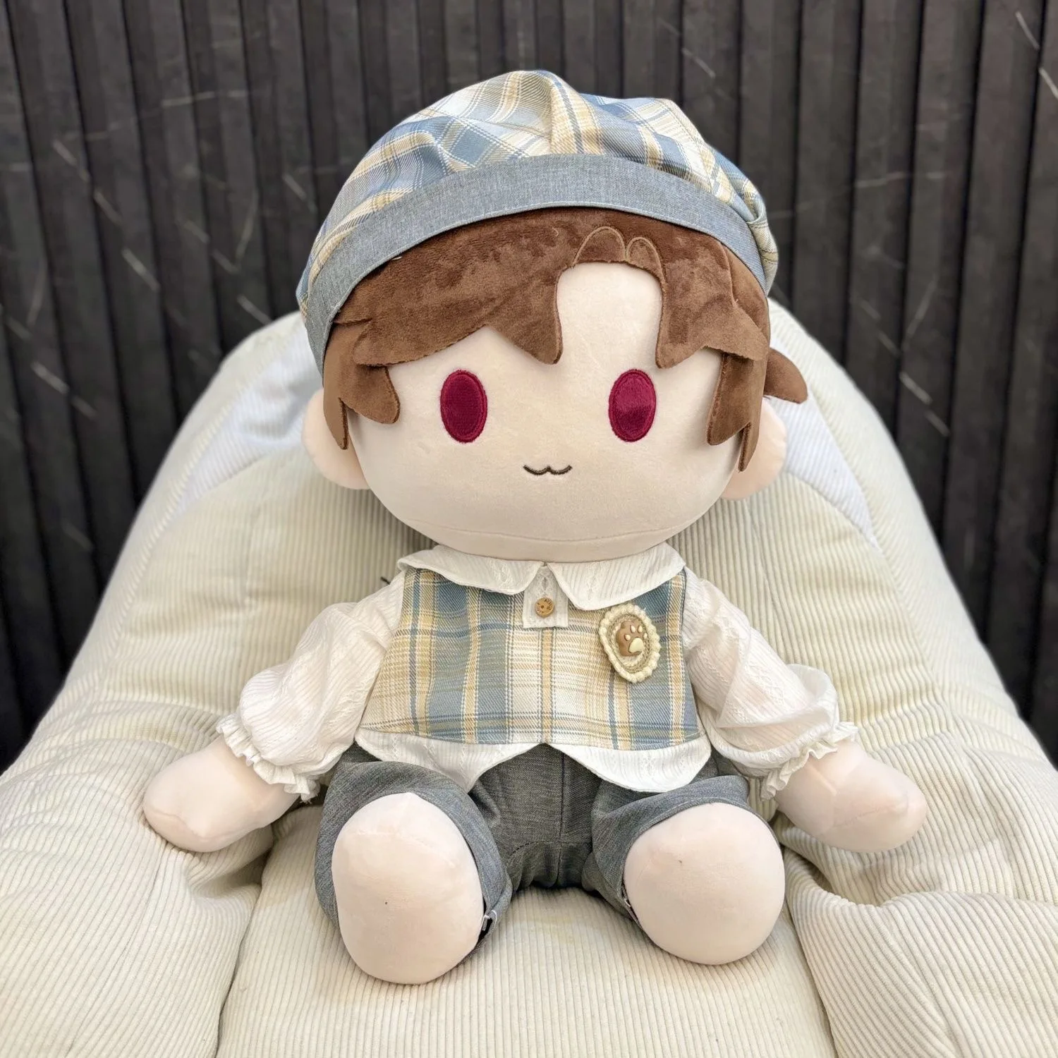 3pc/set 40cm Cotton Doll Clothes Sitting Posture Doll Handsome Tops Pants Hat Suit 40cm Plush Doll Replacement Clothing
3pc/set 40cm Cotton Doll Clothes Sitting Posture Doll Handsome Tops Pants Hat Suit 40cm Plush Doll Replacement Clothing