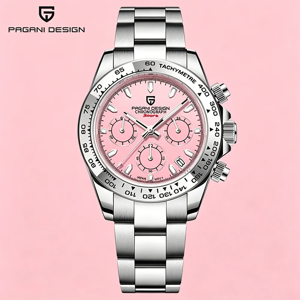 PAGANI DESIGN Top Brand Men's Sports Quartz Watch Stainless Steel Luxury Sapphire Glass Automatic Date Chronograph
PAGANI DESIGN Top Brand Men's Sports Quartz Watch Stainless Steel Luxury Sapphire Glass Automatic Date Chronograph