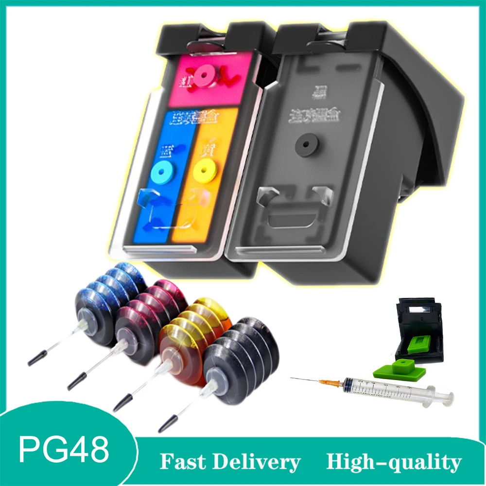 Vilaxh Suitable for Canon PG48 Black CL58 Color 48 58 PIXMA E408 E418 E468 E478 E488 E4280 E3480 E4580 pg48 cl58 Printer
Vilaxh Suitable for Canon PG48 Black CL58 Color 48 58 PIXMA E408 E418 E468 E478 E488 E4280 E3480 E4580 pg48 cl58 Printer