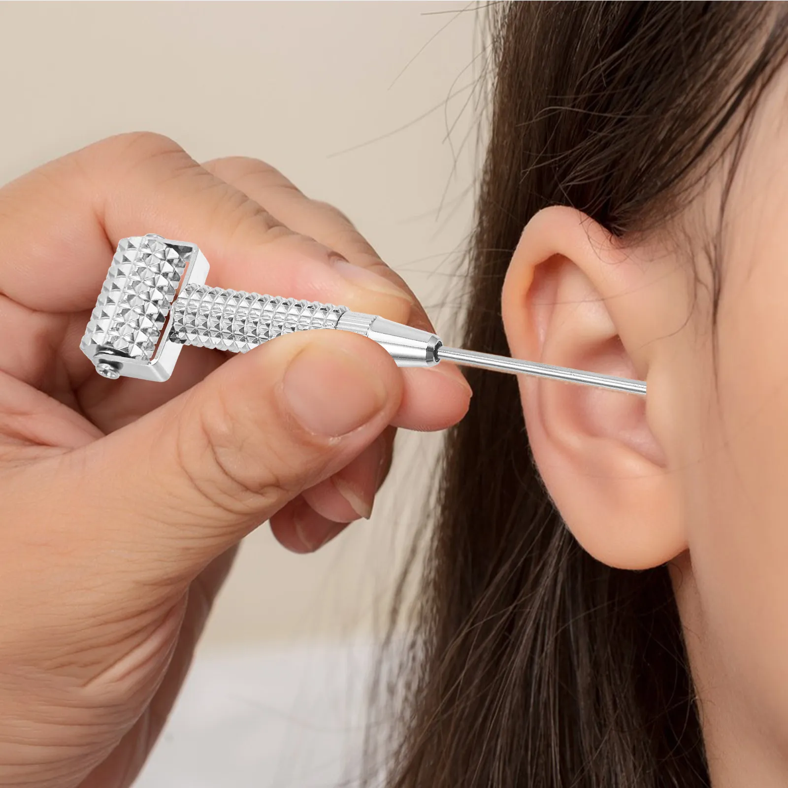Flexible Copper Spring Needle Roller Ear Massage Acupuncture Probe Stick Acupoint Detecting Pen Massager Facial Silver
Flexible Copper Spring Needle Roller Ear Massage Acupuncture Probe Stick Acupoint Detecting Pen Massager Facial Silver