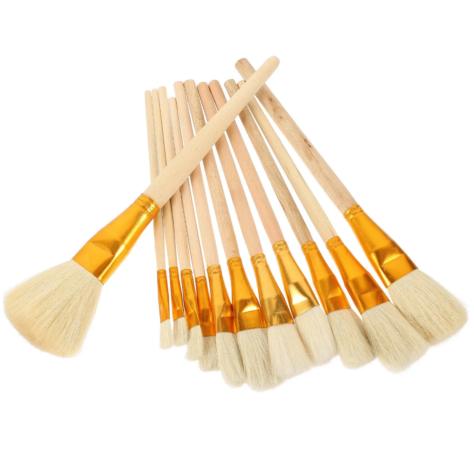12 Pcs Paint Brushes with Round Wool Wooden Handle for Crafts Acrylic Oil Watercolor Painting Professional Tools
12 Pcs Paint Brushes with Round Wool Wooden Handle for Crafts Acrylic Oil Watercolor Painting Professional Tools