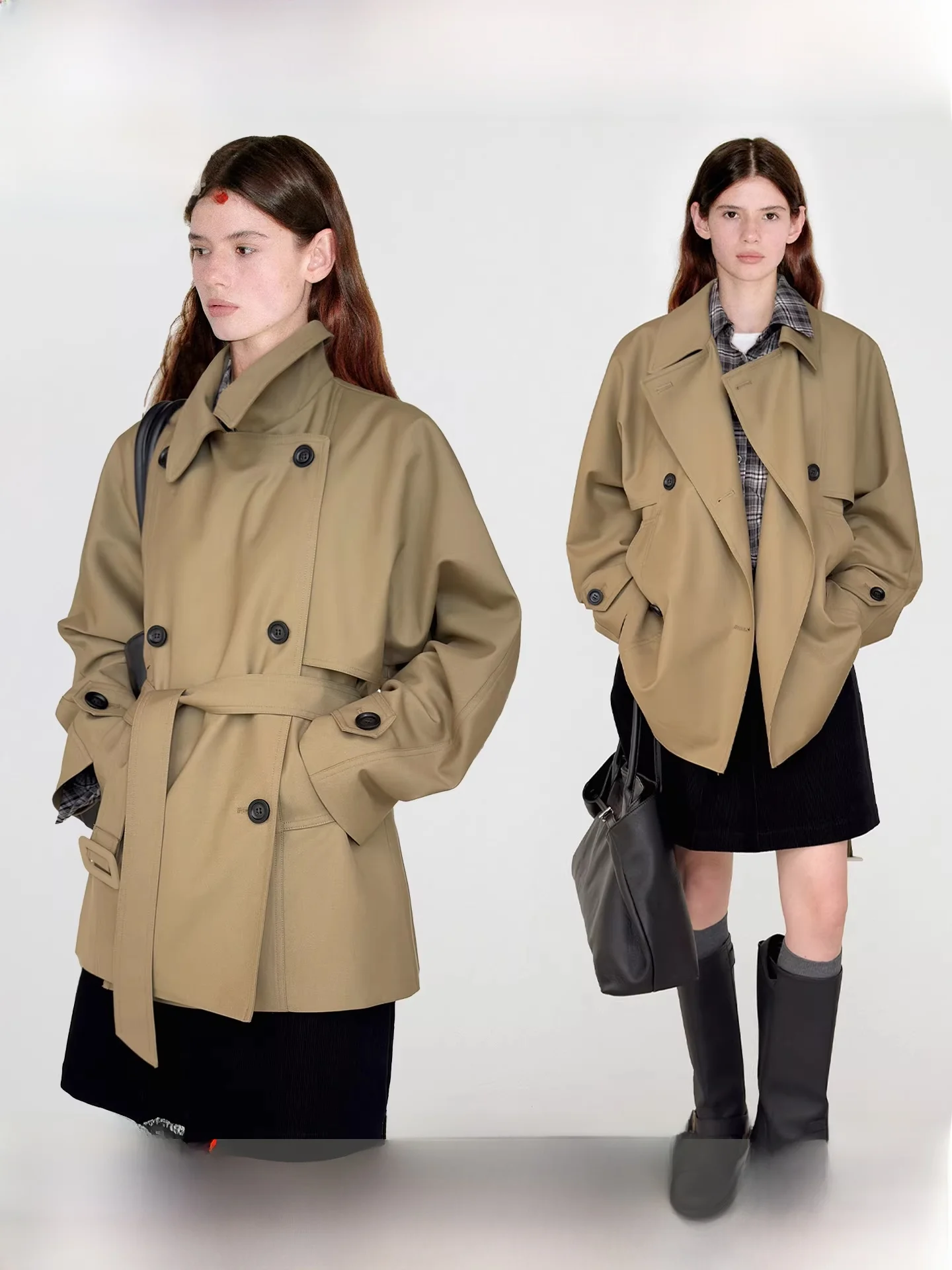 Fano ort Arc Sve Windbreaker Women's Jaet Double Page Spring 2026 New Sle Commute Korean Loose Fit Polyester Viscose
Fano ort Arc Sve Windbreaker Women's Jaet Double Page Spring 2026 New Sle Commute Korean Loose Fit Polyester Viscose