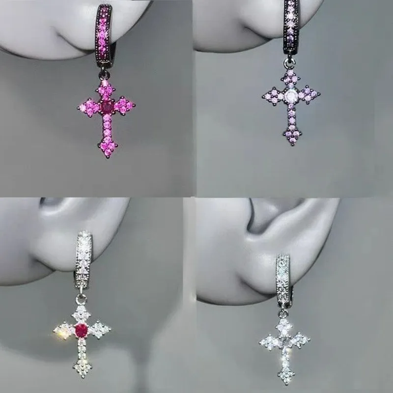 Womens Cross Earrings Gothic Rhinestone Studs for Women Girls Ear Clips Lightweight Y2K Punk Earings Jewely Accessories Gifts
Womens Cross Earrings Gothic Rhinestone Studs for Women Girls Ear Clips Lightweight Y2K Punk Earings Jewely Accessories Gifts