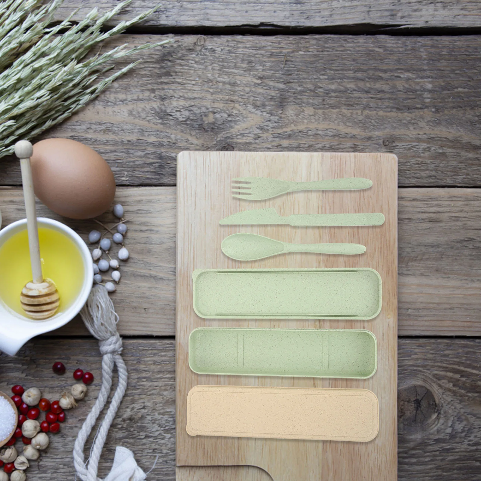 2 Sets Portable Tableware Set Travel Cutlery Kit Reusable Lightweight Fork Spoon Knives Camping Hiking BBQ Picnic Outdoor
2 Sets Portable Tableware Set Travel Cutlery Kit Reusable Lightweight Fork Spoon Knives Camping Hiking BBQ Picnic Outdoor