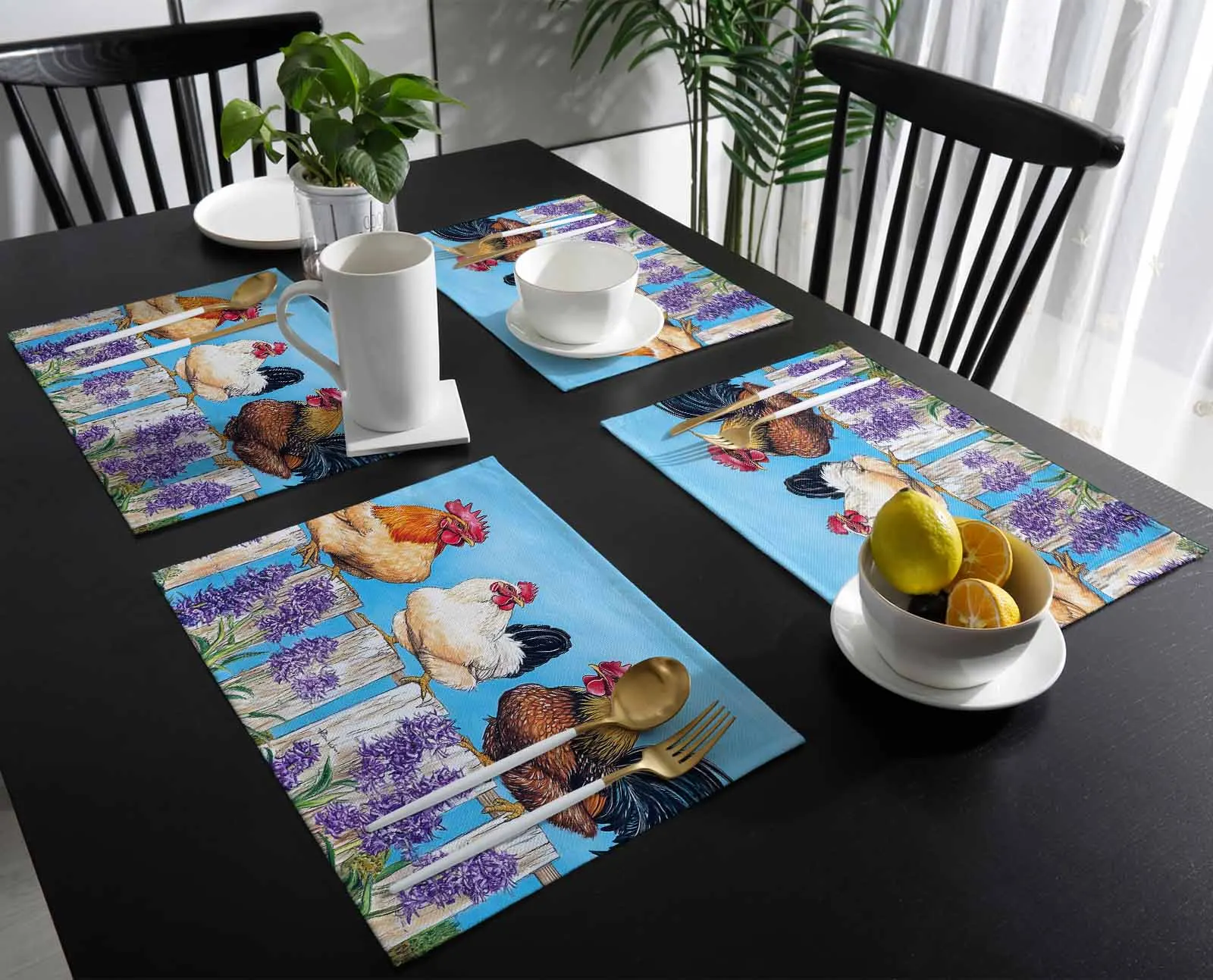 4/6 Pcs Watercolor Rooster Farm Flowers Kitchen Tableware Cup Bottle Placemat Coffee Pads Desktop Mats
4/6 Pcs Watercolor Rooster Farm Flowers Kitchen Tableware Cup Bottle Placemat Coffee Pads Desktop Mats