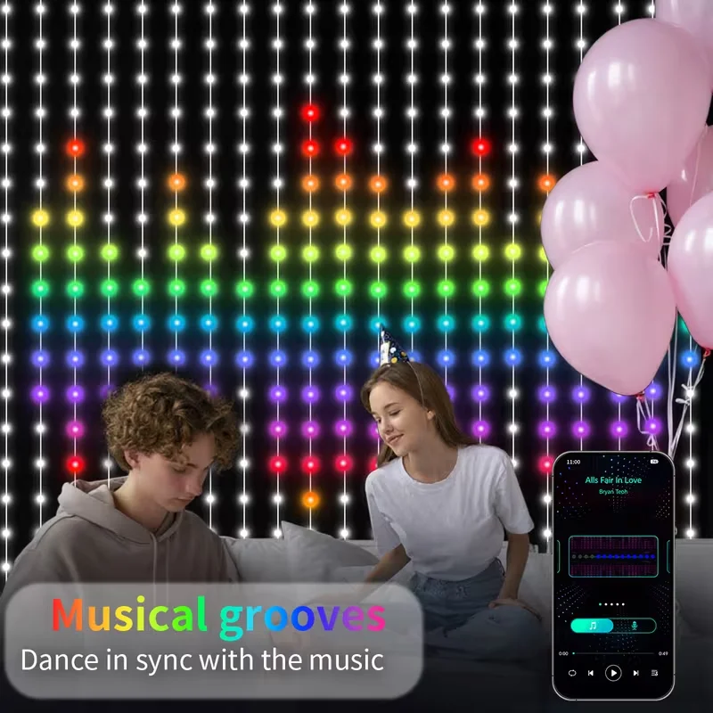 RGBIC светодиодный светильник для штор, приложение, управление Bluetooth, USB-подсветка для штор, гирлянда с дистанционным управлением, гирлянды для украшения комнаты
RGBIC светодиодный светильник для штор, приложение, управление Bluetooth, USB-подсветка для штор, гирлянда с дистанционным управлением, гирлянды для украшения комнаты