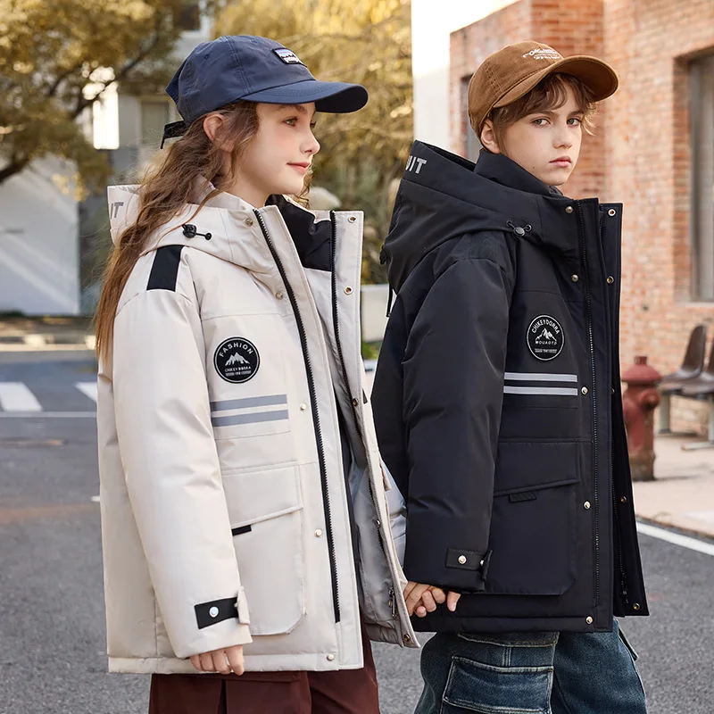 RAISE Winter Children Girls Down Jacket Thicken Warm Hooded Warm 4-16Y Kids Girl Snowwear Coat Young Teens Boys Zipper Outerwear
RAISE Winter Children Girls Down Jacket Thicken Warm Hooded Warm 4-16Y Kids Girl Snowwear Coat Young Teens Boys Zipper Outerwear